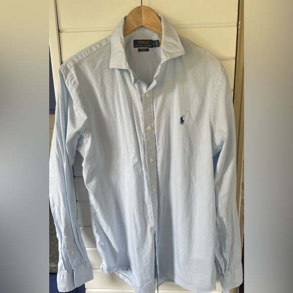 Ralph Lauren Light Blue Casual Button Down Shirt - Picture 1 of 6